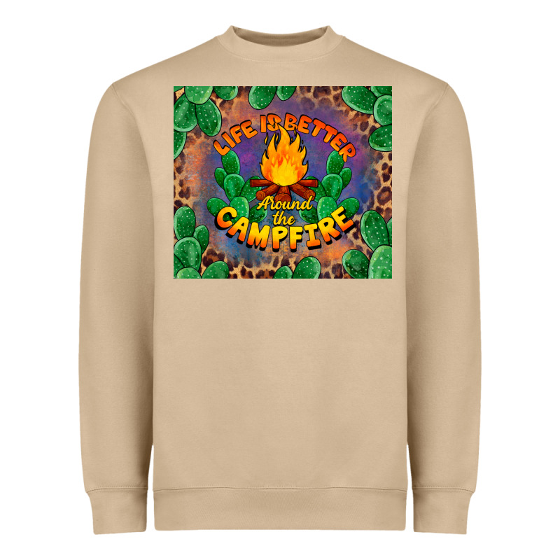 Life Is Better Around The Campfire Heavyweight Sweatshirt by BarkalooDesign | Teevron