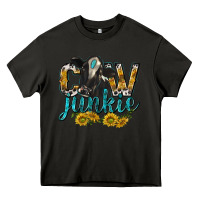 Asphalt Cow Junkie with Cow Heavy Core Tee - texasbilliewilder