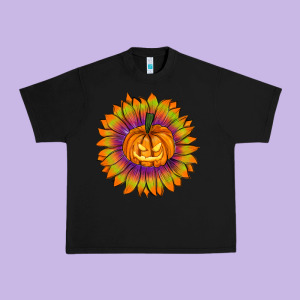 Halloween Sunflower Urban Heavy Tee Designed By Ranaportraitstore