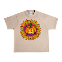 French Oak Halloween Sunflower Urban Heavy Tee - RanaPortraitStore