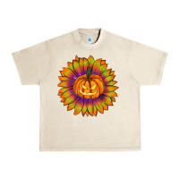 Sandshell Halloween Sunflower Urban Heavy Tee - RanaPortraitStore