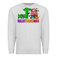 Dove Grey my first hallothanksmas Premium Sweatshirt - AdoDesignShop