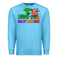 Ocean Blue my first hallothanksmas Premium Sweatshirt - AdoDesignShop