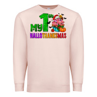 Pale Pink my first hallothanksmas Premium Sweatshirt - AdoDesignShop