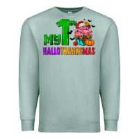 Seafoam my first hallothanksmas Premium Sweatshirt - AdoDesignShop
