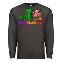 Smoke my first hallothanksmas Premium Sweatshirt - AdoDesignShop