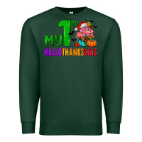 Sports Green my first hallothanksmas Premium Sweatshirt - AdoDesignShop