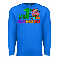 True Royal my first hallothanksmas Premium Sweatshirt - AdoDesignShop