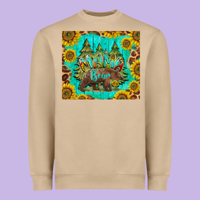 Mama Bear Heavyweight Sweatshirt Designed By Barkaloodesign