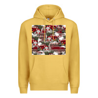 Antique Gold vintage christmas car pattern Premium Hoodie - CowhideDigitalArt