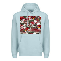 Blue Mist vintage christmas car pattern Premium Hoodie - CowhideDigitalArt