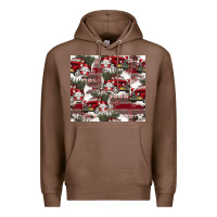 Chestnut vintage christmas car pattern Premium Hoodie - CowhideDigitalArt
