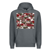 Rock vintage christmas car pattern Premium Hoodie - CowhideDigitalArt