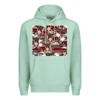 Seafoam vintage christmas car pattern Premium Hoodie - CowhideDigitalArt