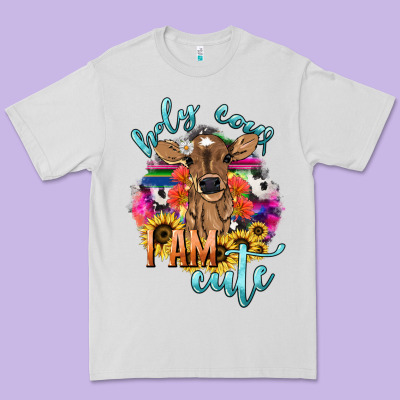 Holy Cow I Am Cute Baby Cow Premium Tee Designed By Howdyjamesfarm