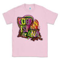 Bubblegum Pink louisiana map Classic Tee - CowGirlArtShop