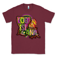 Burgundy louisiana map Classic Tee - CowGirlArtShop