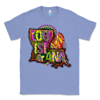 Colony Blue louisiana map Classic Tee - CowGirlArtShop