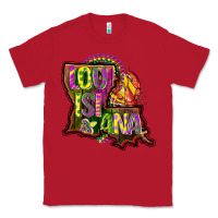 Red louisiana map Classic Tee - CowGirlArtShop