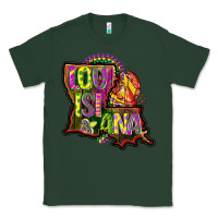 Sports Green louisiana map Classic Tee - CowGirlArtShop