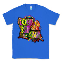True Royal louisiana map Classic Tee - CowGirlArtShop