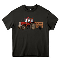 Asphalt farm tractor Heavy Core Tee - RanaPortraitStore
