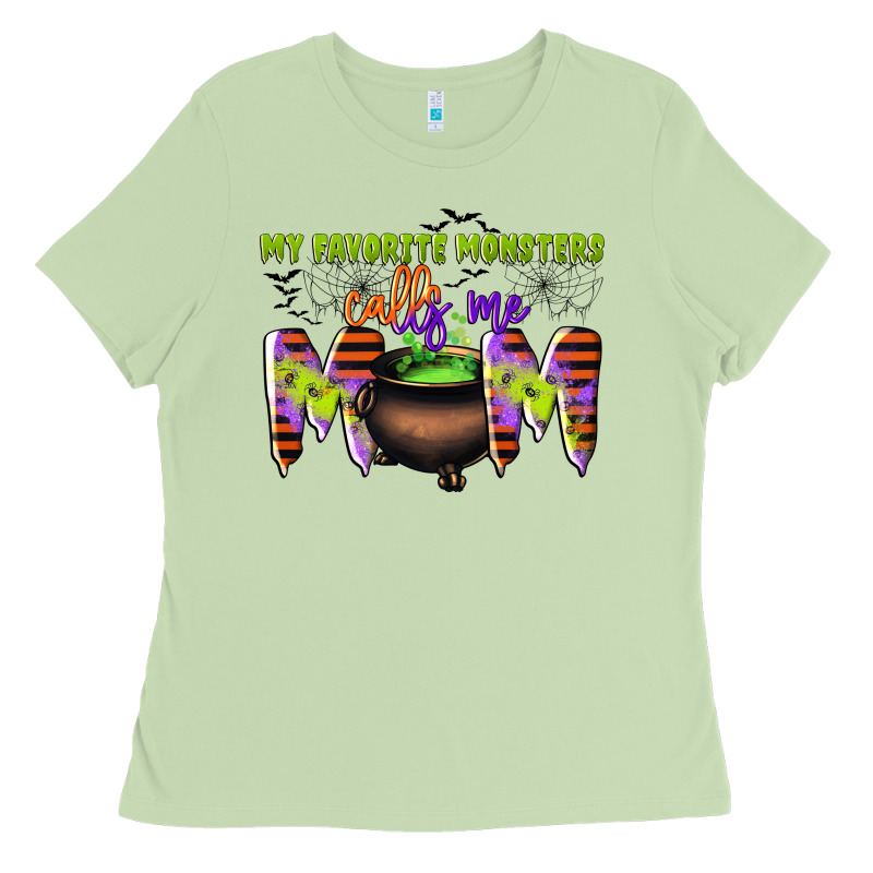 My Favorite Monsters Calls Me Mom Ladies Tee by CowGirlArtShop | Teevron