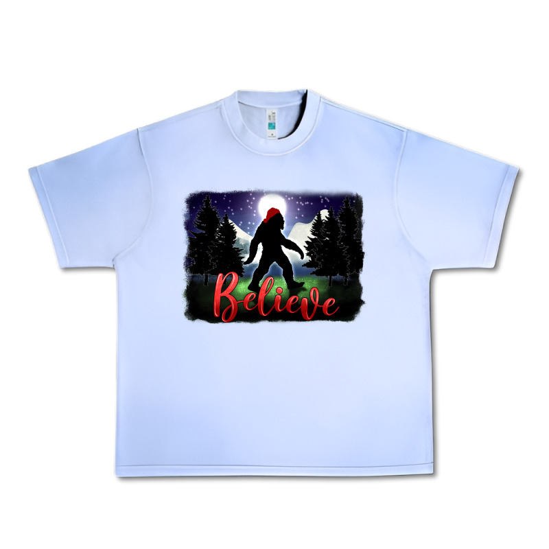 Bigfoot Believe Christmas Urban Heavy Tee by FaDigitalArtStudio | Teevron