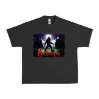 Pigment Black bigfoot believe christmas Urban Heavy Tee - FaDigitalArtStudio