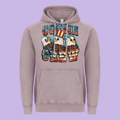 Cousin Crew Vintage Hoodie Designed By Fadigitalartstudio