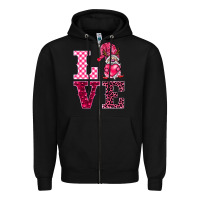 Black love gnomies Zipper Hoodie - BarkalooDesign