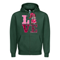 Sports Green love gnomies Zipper Hoodie - BarkalooDesign