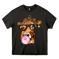 Asphalt Cow Lick with Leopard Bandana Heavy Core Tee - texasbilliewilder