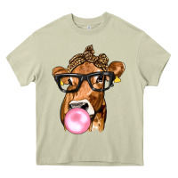 Mossy Cow Lick with Leopard Bandana Heavy Core Tee - texasbilliewilder