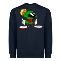 Navy marvin Heavyweight Sweatshirt - DesigneFamous