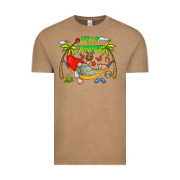 Vintage Coffee Hello Summer Vintage Tee - CowCowDesign