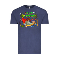 Vintage Denim Hello Summer Vintage Tee - CowCowDesign