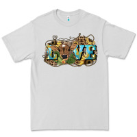 Dove Grey Love baby Cow Premium Tee - HowdyJamesFarm