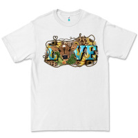 White Love baby Cow Premium Tee - HowdyJamesFarm
