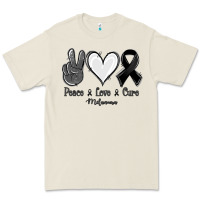 Bone Peace Love Cure Melanoma Cancer Premium Tee - Jasminsmagicworld