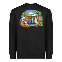 Black camp life beach Heavyweight Sweatshirt - BarkalooDesign
