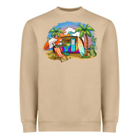 Mushroom camp life beach Heavyweight Sweatshirt - BarkalooDesign