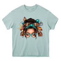 Arona american football messy bun Heavy Core Tee - texasbilliewilder