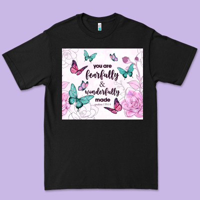 You Are Fearfully And Wonderfully Made Premium Tee Designed By Tumblerdesignbyshophia