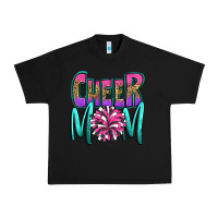 Black cheer mom Urban Heavy Tee - OliviaCreatesArt