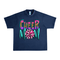 Navy cheer mom Urban Heavy Tee - OliviaCreatesArt
