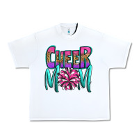 White cheer mom Urban Heavy Tee - OliviaCreatesArt