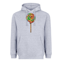 Heather Grey rainbow lollipop Heavyweight Hoodie - AdoDesignShop