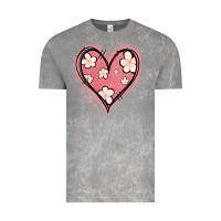 Cloud Rock floral pink glitter heart Vintage Tee - Jasminsmagicworld