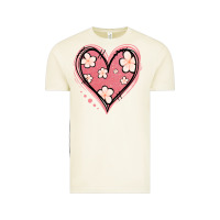 Vintage Arctic floral pink glitter heart Vintage Tee - Jasminsmagicworld